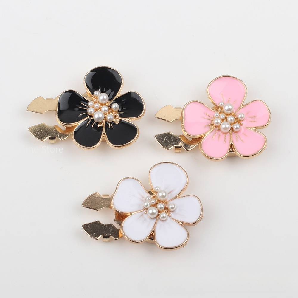 Women Formal Wear Shirts - 1pc Pearl Camellia Button Covers Cufflinks
