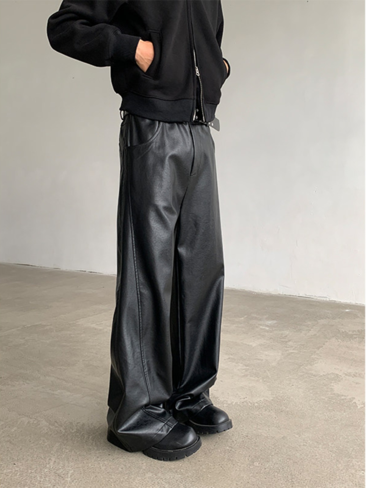 Tailored Trouser Wide - TANGZ Studio Men's Casual Pants Loose