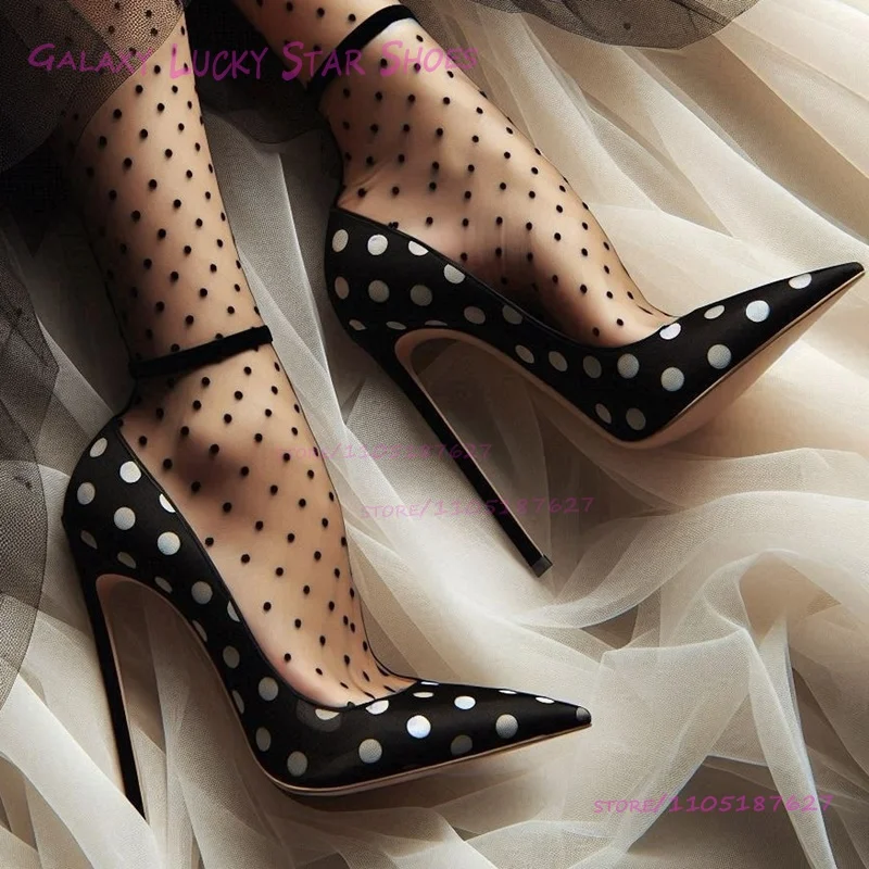 Women'S Work Fashion - 2026 Girls Black Real White Spotted