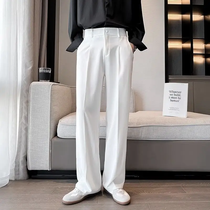 Tailored Trouser Wide - Wide Leg Gray Baggy Men's Summer