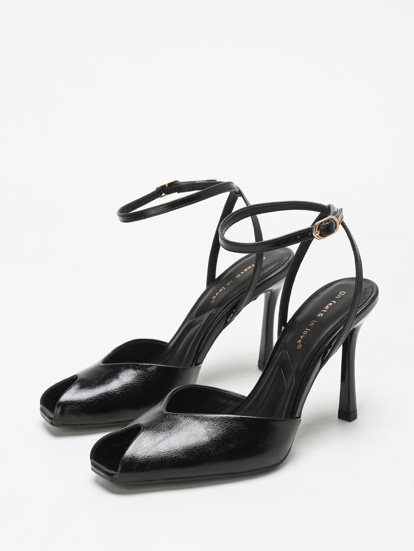 Chic Square-Toe Leather Peep-T - Women'S Work Fashion incelemesi ve fiyatı