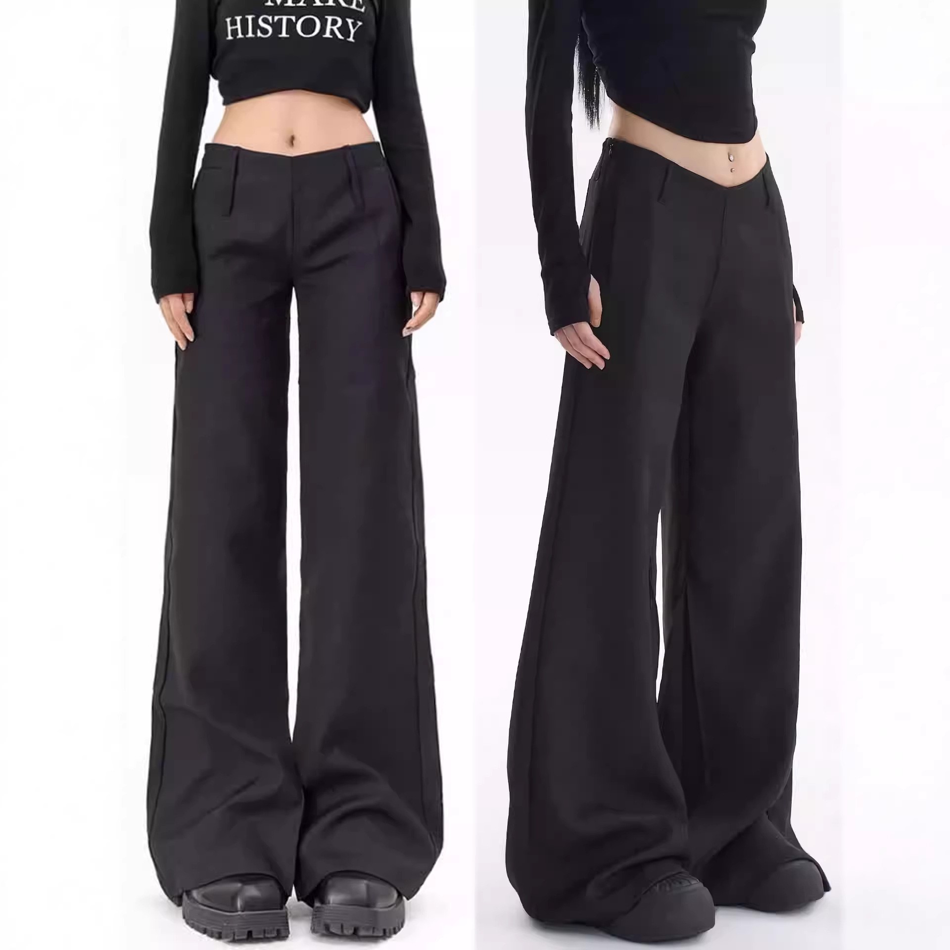 Spring Women's Clothing Low Wa - Tailored Trouser Wide incelemesi ve fiyatı