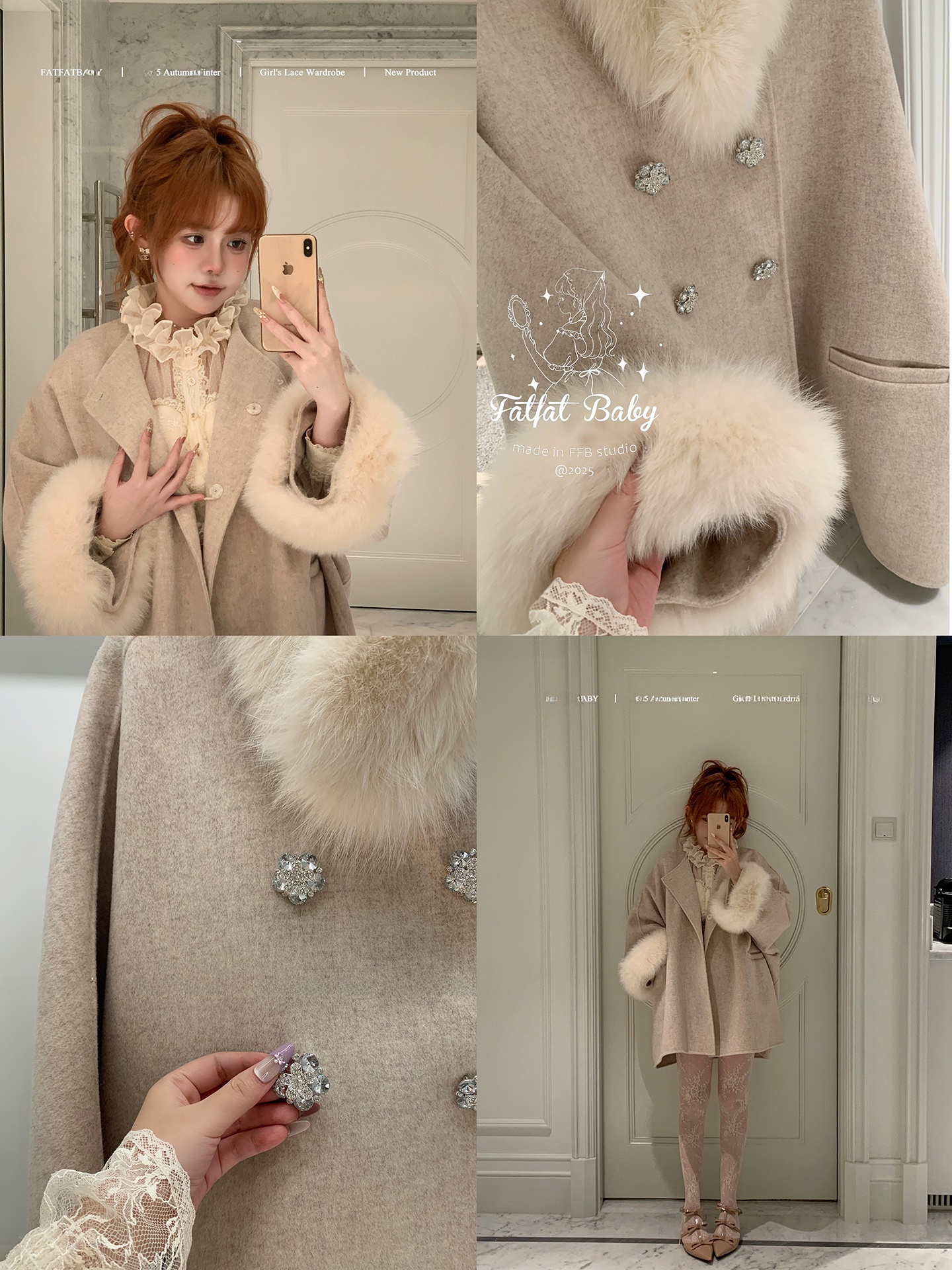 FATFAABY Double-Faced Woolen   - Tailored Coat Wool incelemesi ve fiyatı