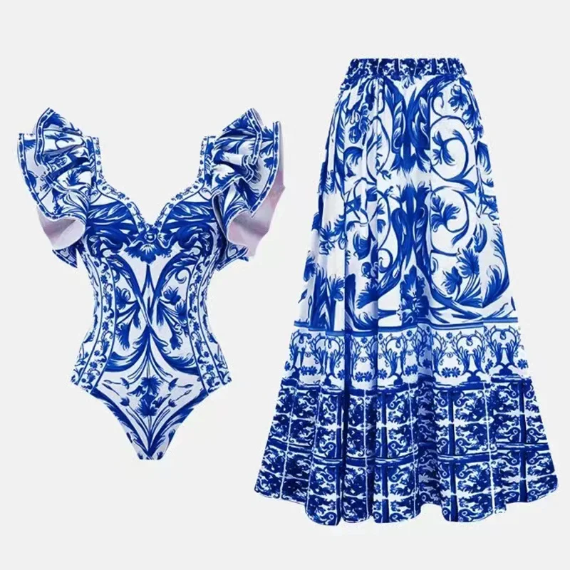 Printed One Piece Swimsuit for - Monochrome Suit Set incelemesi ve fiyatı