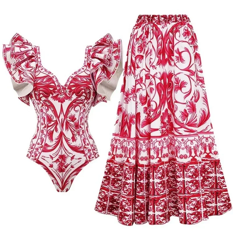 Printed One Piece Swimsuit for - Monochrome Suit Set incelemesi ve fiyatı