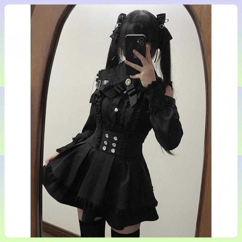 Jirai Kei Cosplay Gothic Lolit - Pencil Skirt Midi incelemesi ve fiyatı