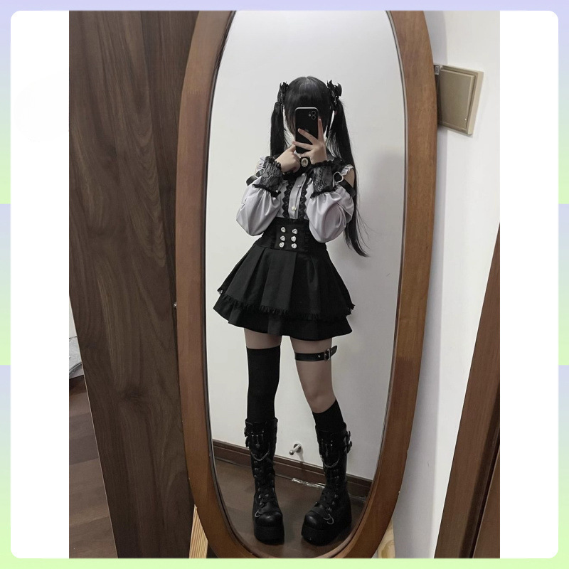 Jirai Kei Cosplay Gothic Lolit - Pencil Skirt Midi incelemesi ve fiyatı
