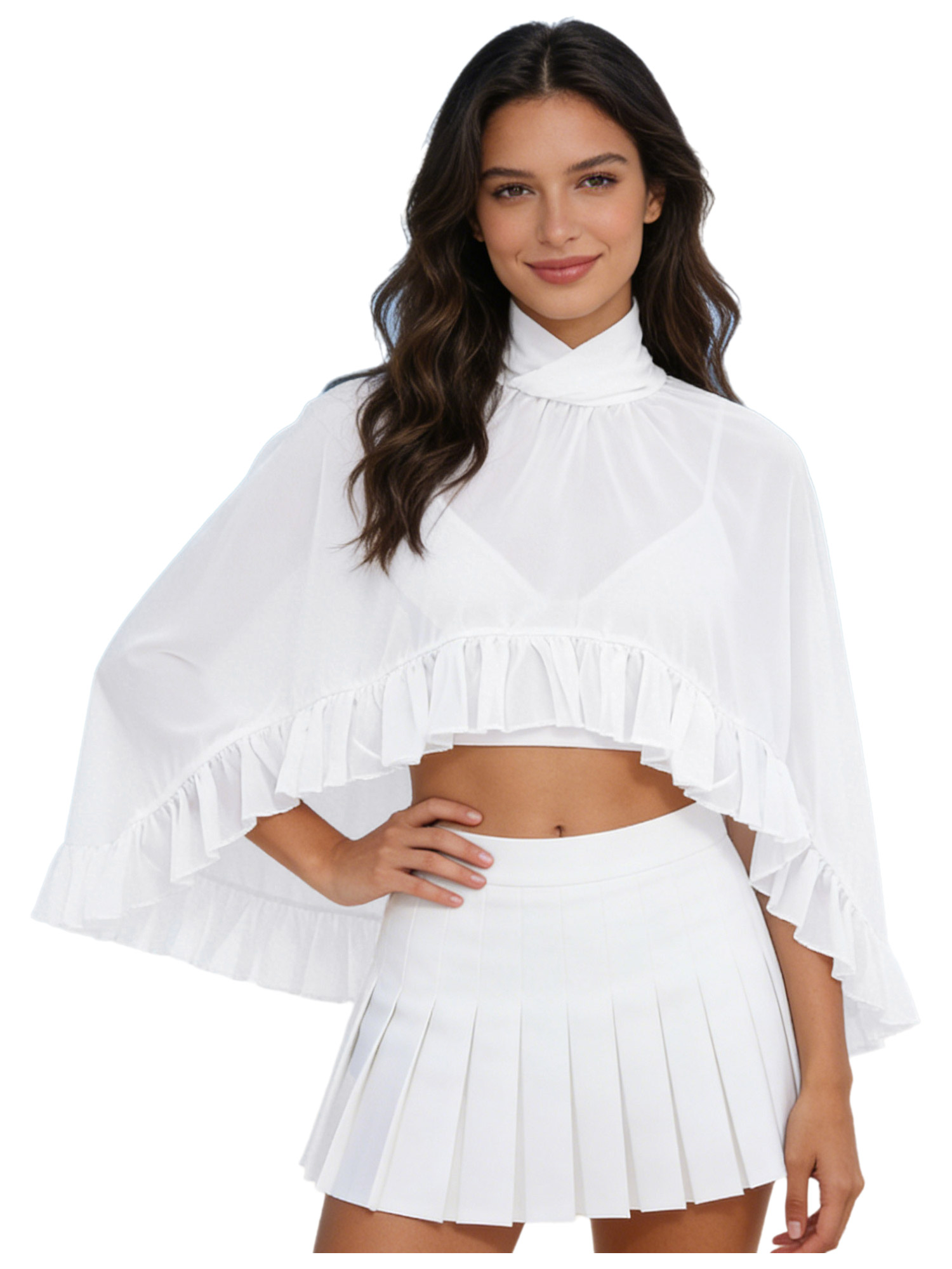 Women Chiffon Shawl Blouse Hig - Women Formal Wear Types incelemesi ve fiyatı