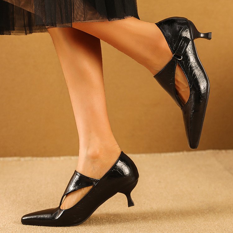 Women's Dark Retro Kitten Heel - Kitten Heel Women incelemesi ve fiyatı