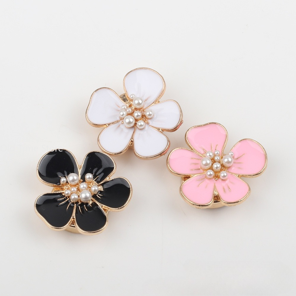 1pc Pearl Camellia Button Cove - Women Formal Wear Shirts incelemesi ve fiyatı