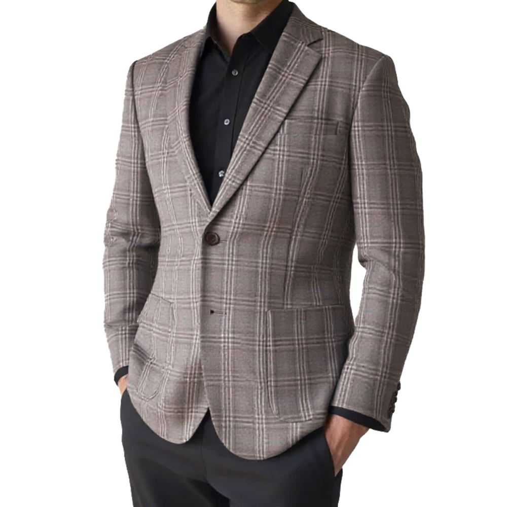 2026 Fashion Men Jacket Brown  - Tailored Coat Wool incelemesi ve fiyatı