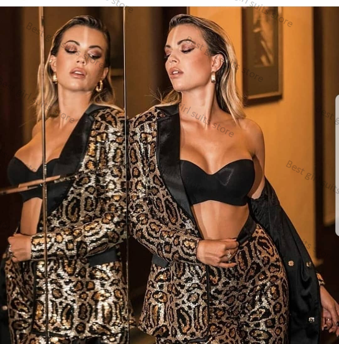 Leopard Printed 2 Piece Women  - Tailored Trouser Wide incelemesi ve fiyatı