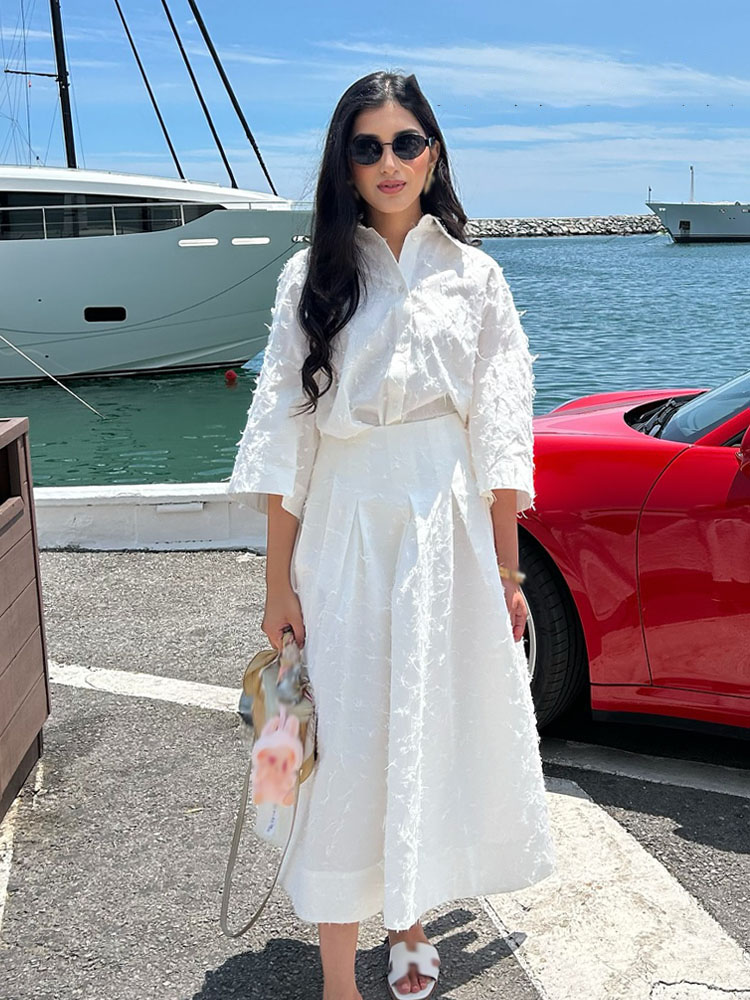 HH Women Tassel Sets White Tur - Pencil Skirt Midi incelemesi ve fiyatı