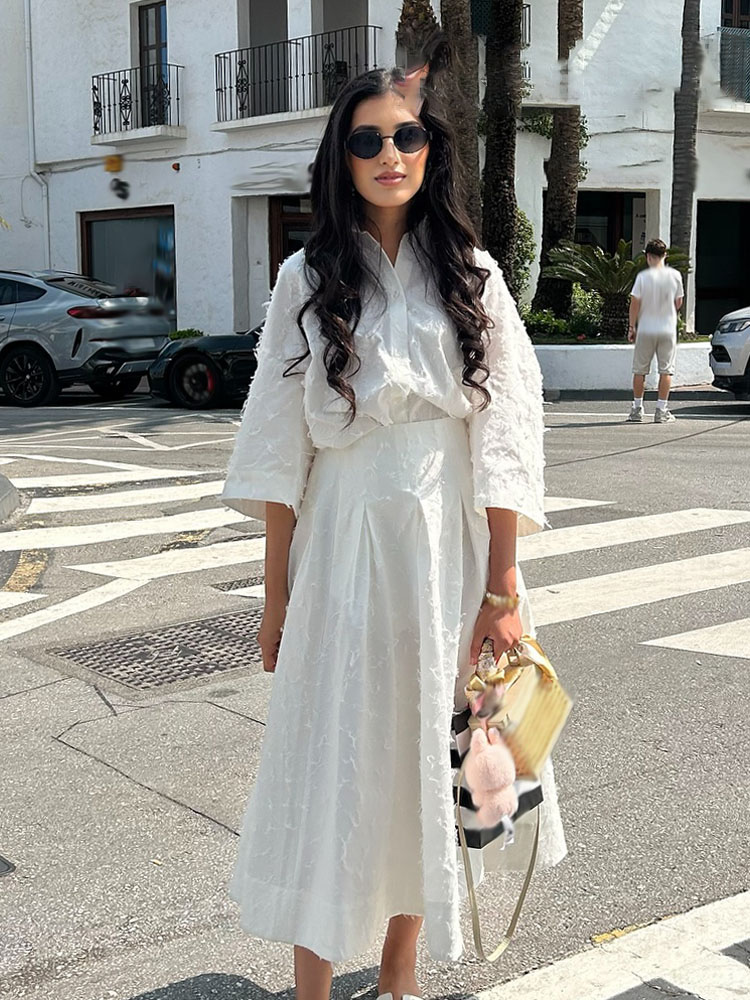 HH Women Tassel Sets White Tur - Pencil Skirt Midi incelemesi ve fiyatı