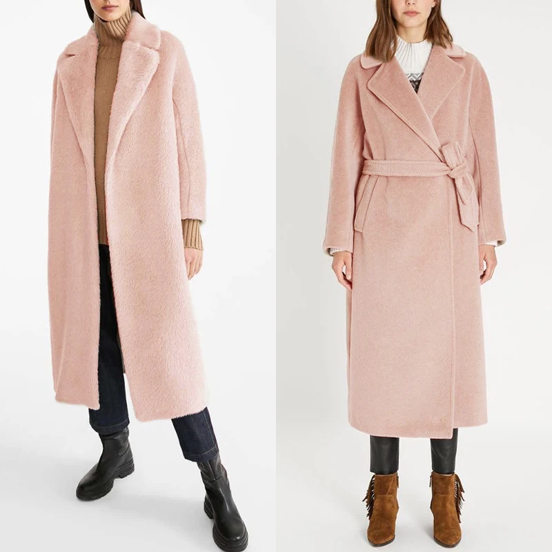 Redraspberry Skin Pink Double- - Tailored Coat Wool incelemesi ve fiyatı