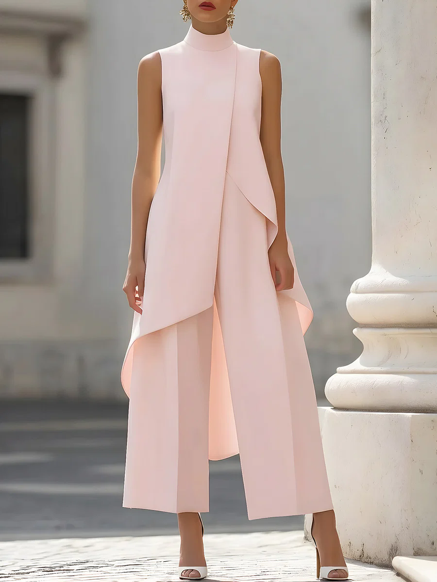 Sleeveless High Neck Asymmetri - Women'S Formal Wear For A Wedding incelemesi ve fiyatı