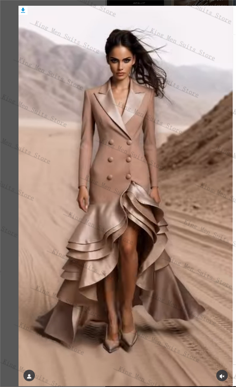 Champagne Women Suits 1 Piece  - Women'S Formal Wear For A Wedding incelemesi ve fiyatı