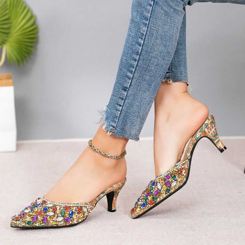 Luxury Rhinestone Kitten Heel  - Kitten Heel Women incelemesi ve fiyatı