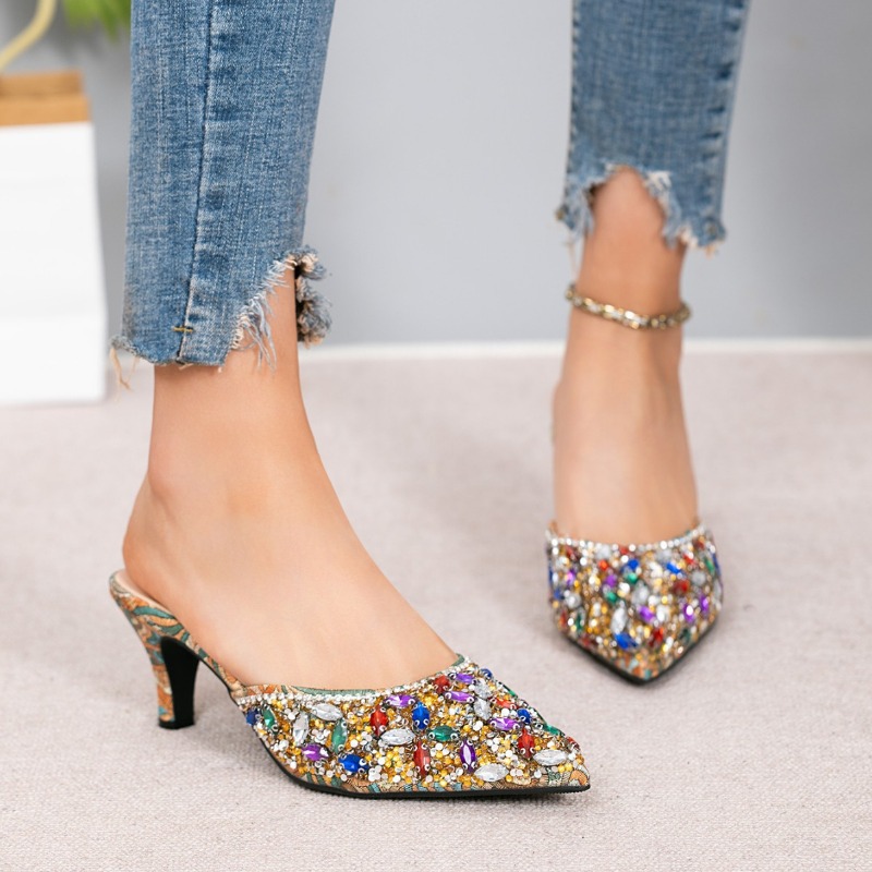 Luxury Rhinestone Kitten Heel  - Kitten Heel Women incelemesi ve fiyatı