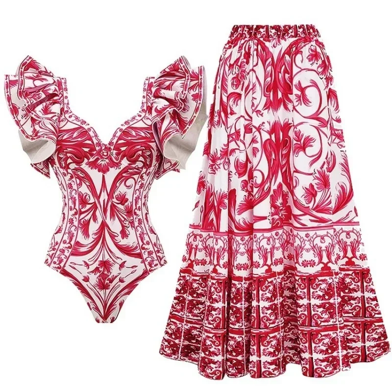 Printed One Piece Swimsuit for - Monochrome Suit Set incelemesi ve fiyatı