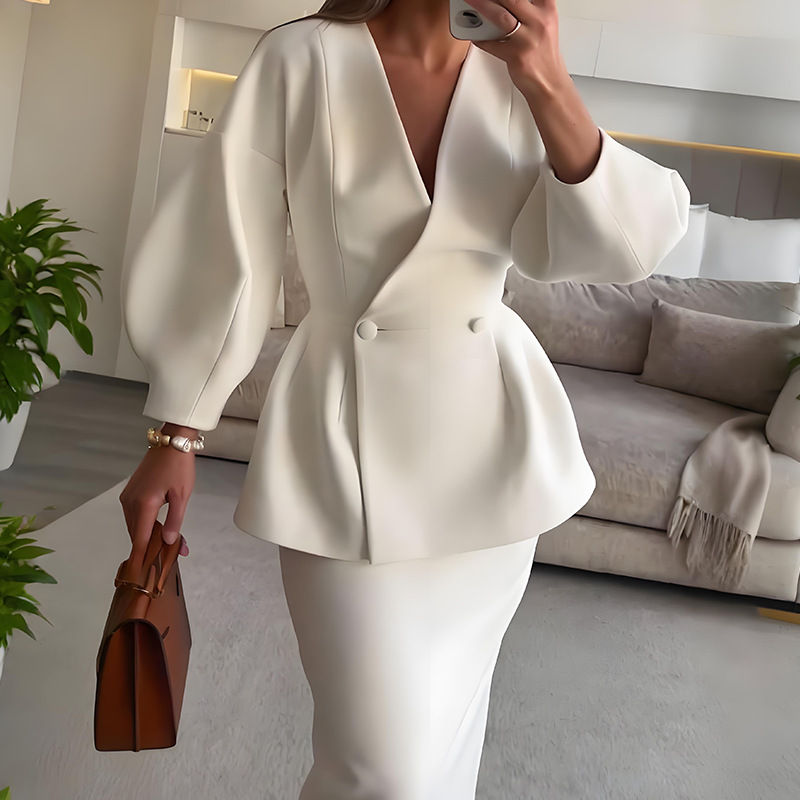2 Piece Sets Women Outfits Ele - Women Formal Wear For Meeting incelemesi ve fiyatı
