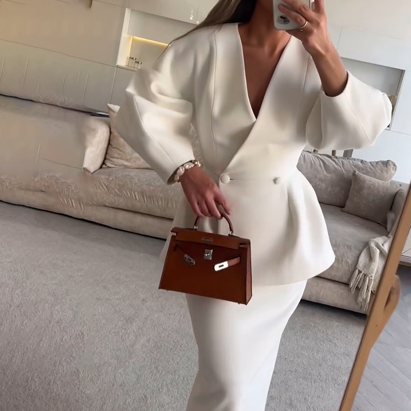 2 Piece Sets Women Outfits Ele - Women Formal Wear For Meeting incelemesi ve fiyatı