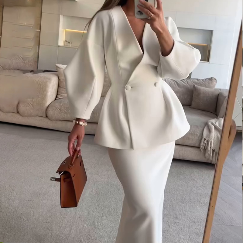 2 Piece Sets Women Outfits Ele - Women Formal Wear For Meeting incelemesi ve fiyatı