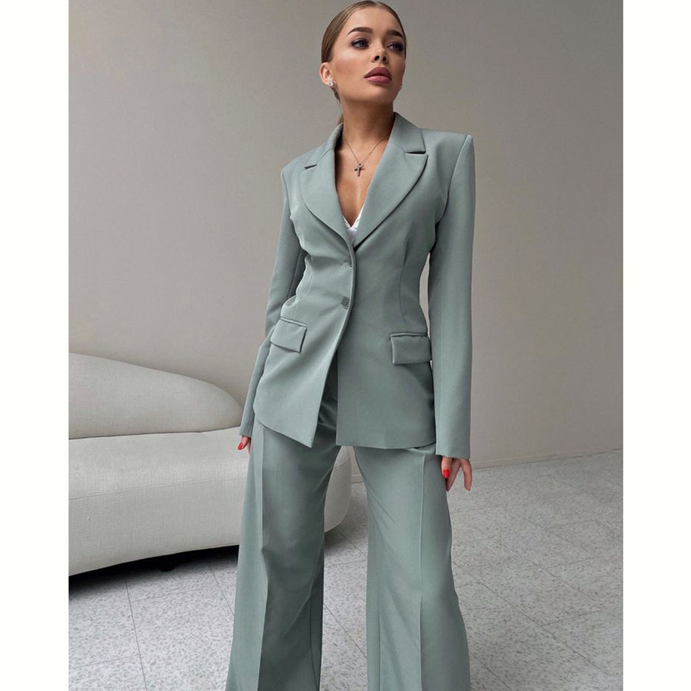 2024 Elegant Women Suit Two Pi - Women Formal Wear Pants incelemesi ve fiyatı