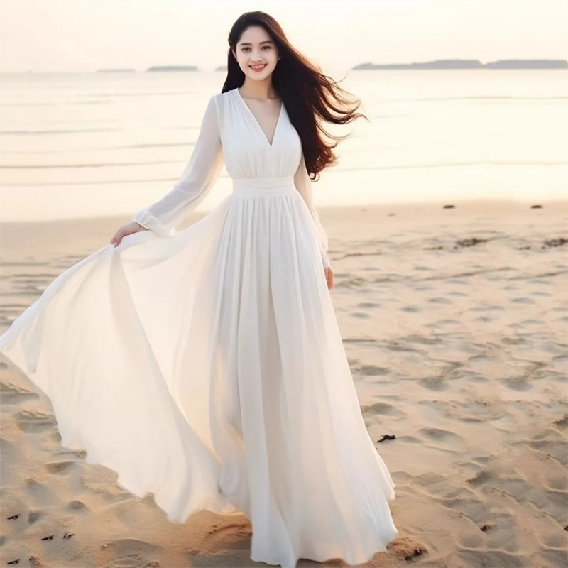 Women Ladies Clothing Long-Sle - Wrap Dress Work incelemesi ve fiyatı
