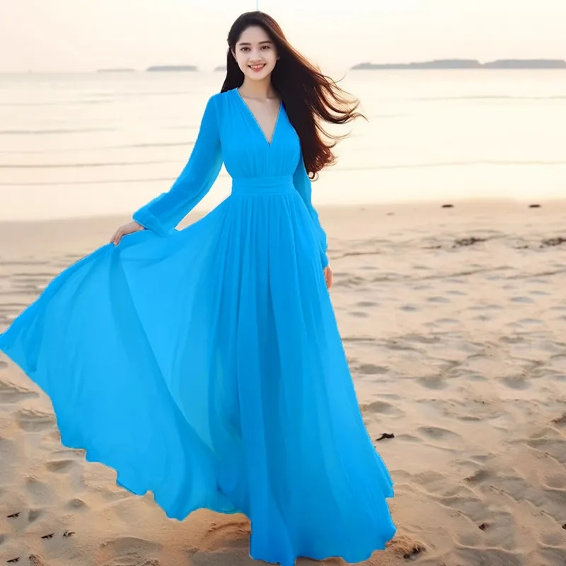 Women Ladies Clothing Long-Sle - Wrap Dress Work incelemesi ve fiyatı