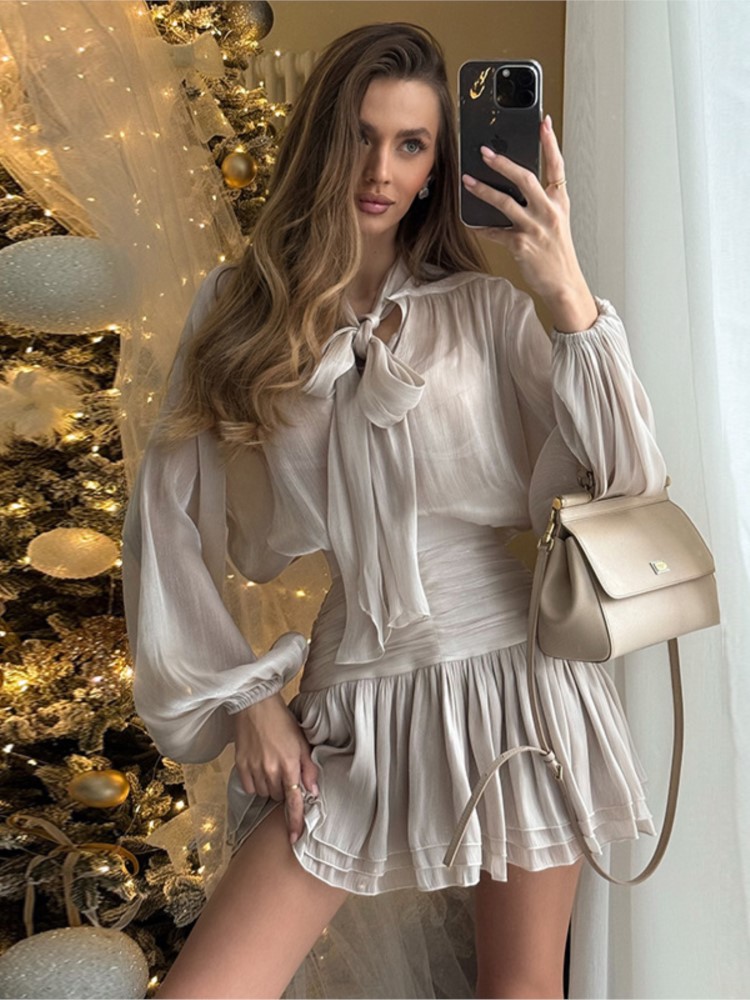 Elegant Bow Lace Up Top Skirts - Pencil Skirt Midi incelemesi ve fiyatı