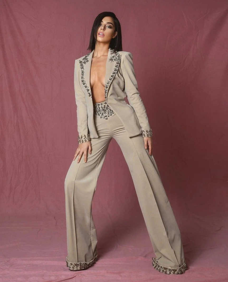 Amazing Rhinestones Women Suit - Women'S Formal Wear For A Wedding incelemesi ve fiyatı