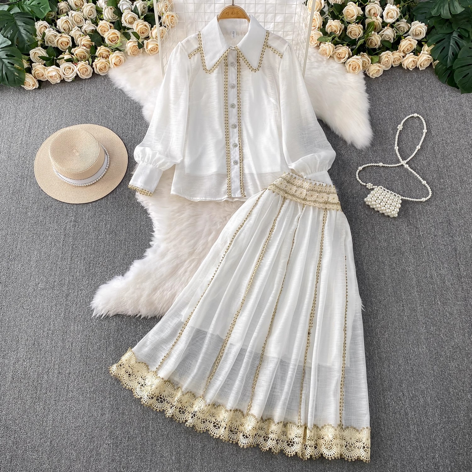 Elegant Shirt Skirt Suit Women - Pencil Skirt Midi incelemesi ve fiyatı