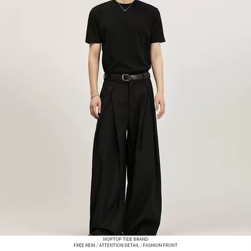 Retro Wide Leg Suit Pants Trou - Tailored Trouser Wide incelemesi ve fiyatı