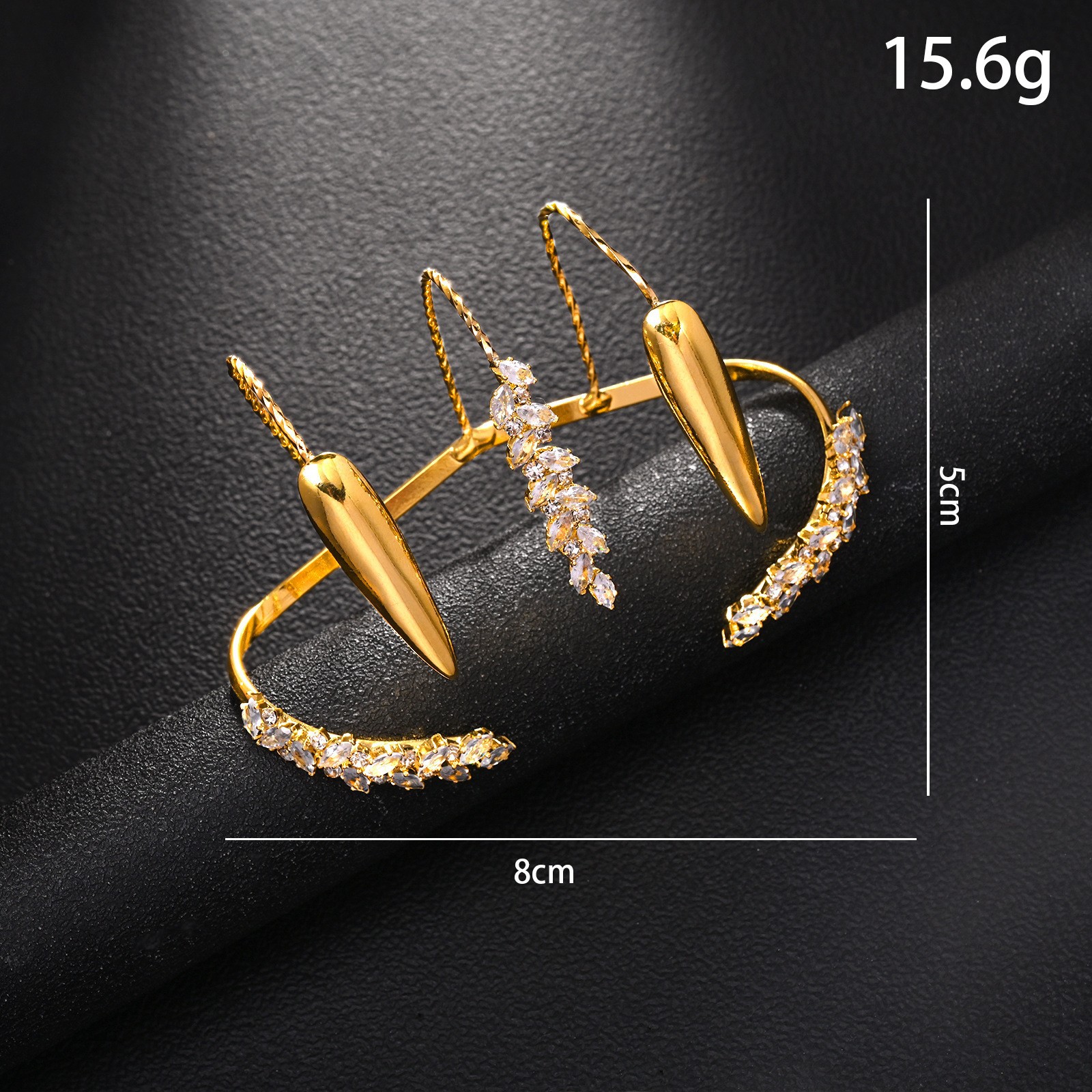 Edgy Wheat-Shape Crystal Open  - Edgy Formal Wear Women incelemesi ve fiyatı