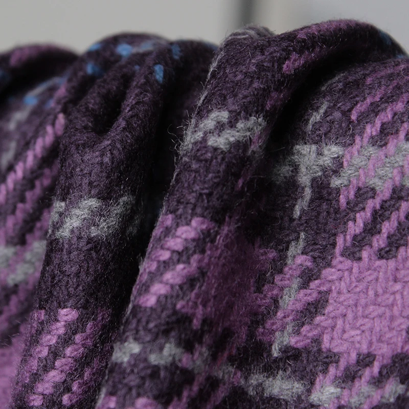 Redraspberry Purple Plaid Twee - Tailored Coat Wool incelemesi ve fiyatı