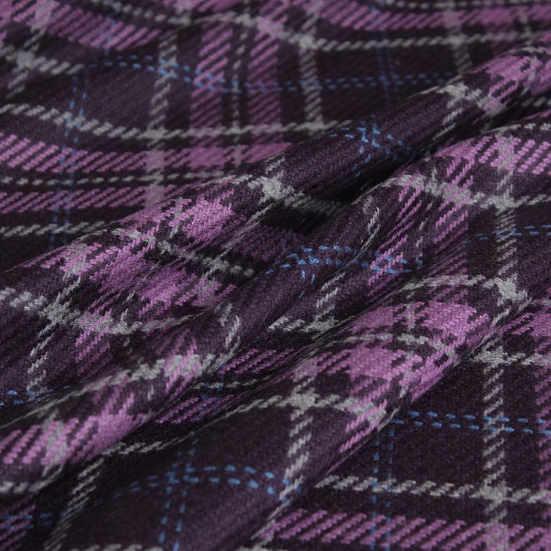 Redraspberry Purple Plaid Twee - Tailored Coat Wool incelemesi ve fiyatı