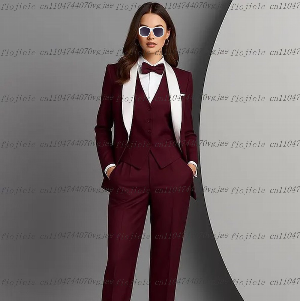 White Burgundy Formal Business - Blazer Set Women Formal incelemesi ve fiyatı