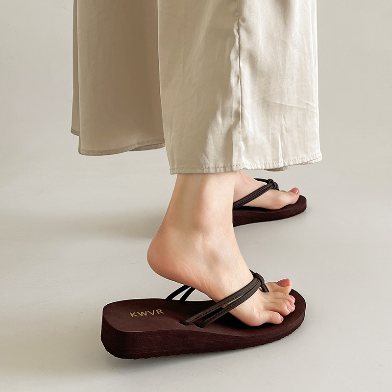 Women Brown Flip Flops Summer  - Kitten Heel Women incelemesi ve fiyatı