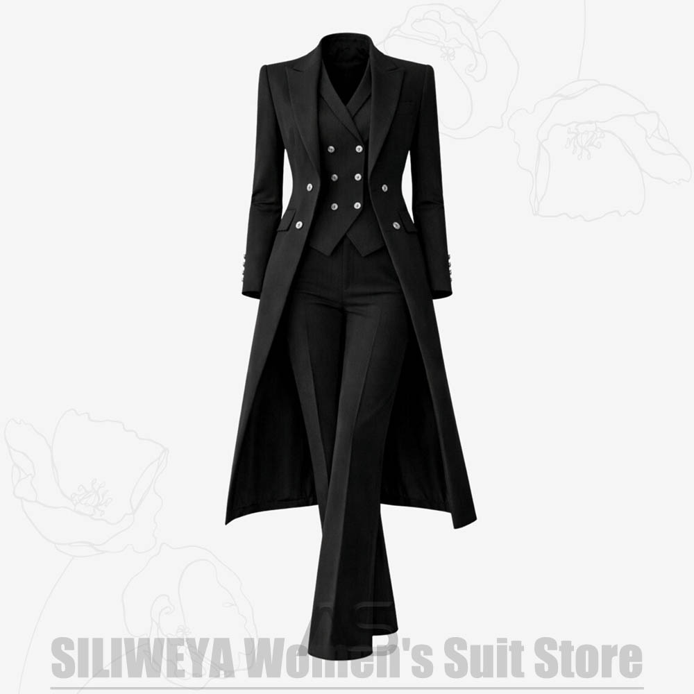 Women's Suit 3 Piece Double Br - Women'S Formal Wear Suits incelemesi ve fiyatı
