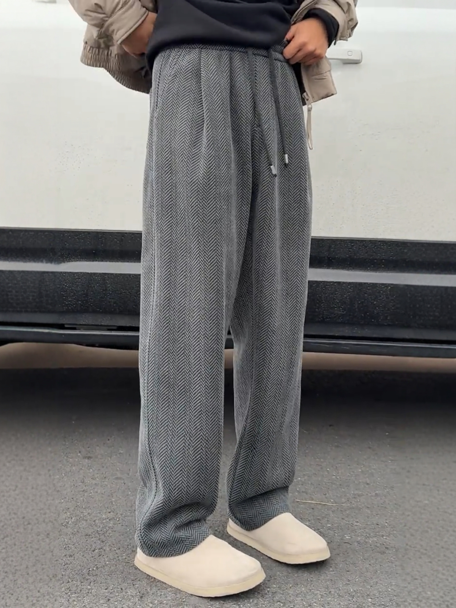 Men's Winter Thiened Fce Lined - Tailored Trouser Wide incelemesi ve fiyatı