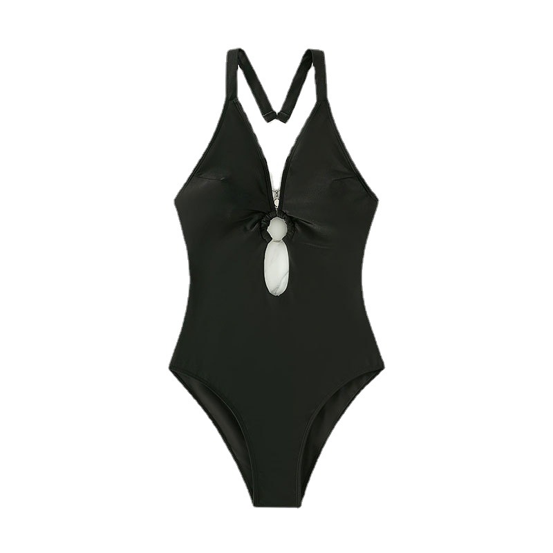 Cikini-Plunging Swimsuit for W - Monochrome Suit Set incelemesi ve fiyatı