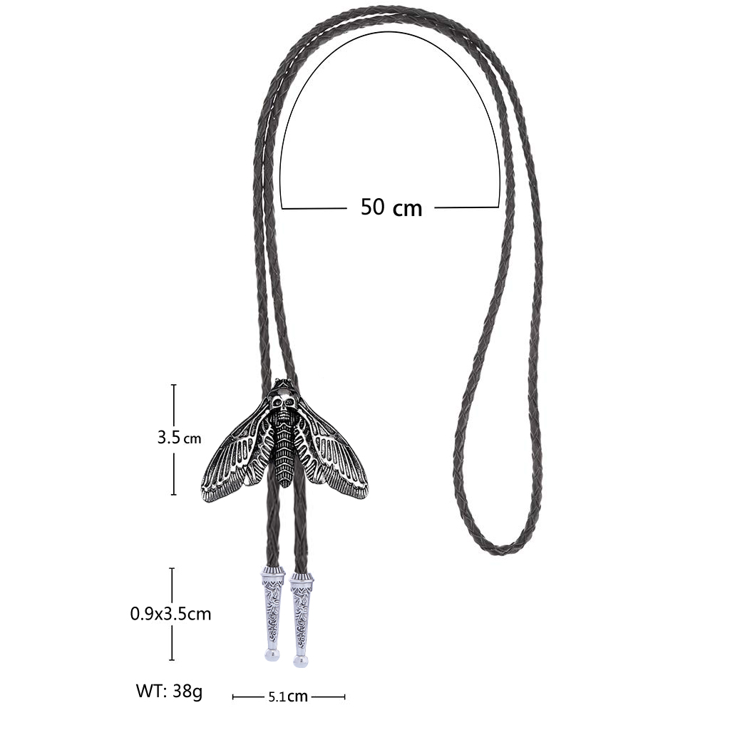 Fashion Animal Moth Bolo Tie - - Women Formal Wear Western incelemesi ve fiyatı