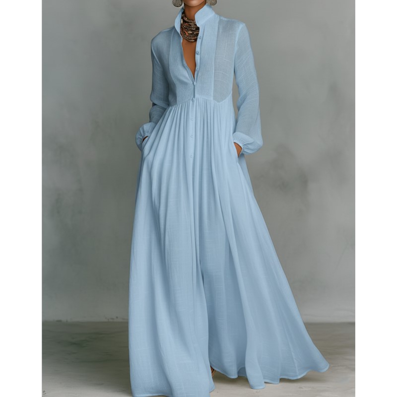 Elegant Pleated Long Dress 202 - Wrap Dress Work incelemesi ve fiyatı
