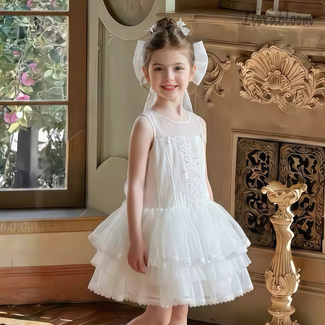 Girls' White Embroidered Forma - Women'S Formal Wear For A Wedding incelemesi ve fiyatı