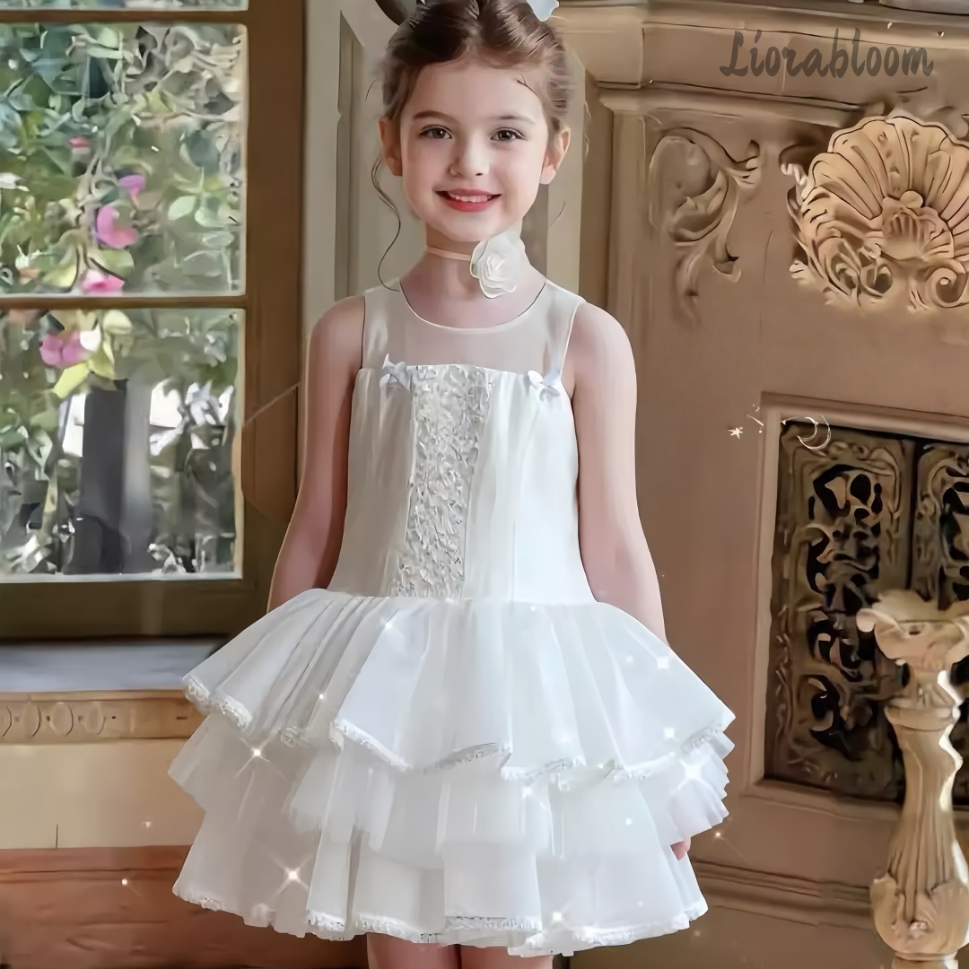 Girls' White Embroidered Forma - Women'S Formal Wear For A Wedding incelemesi ve fiyatı