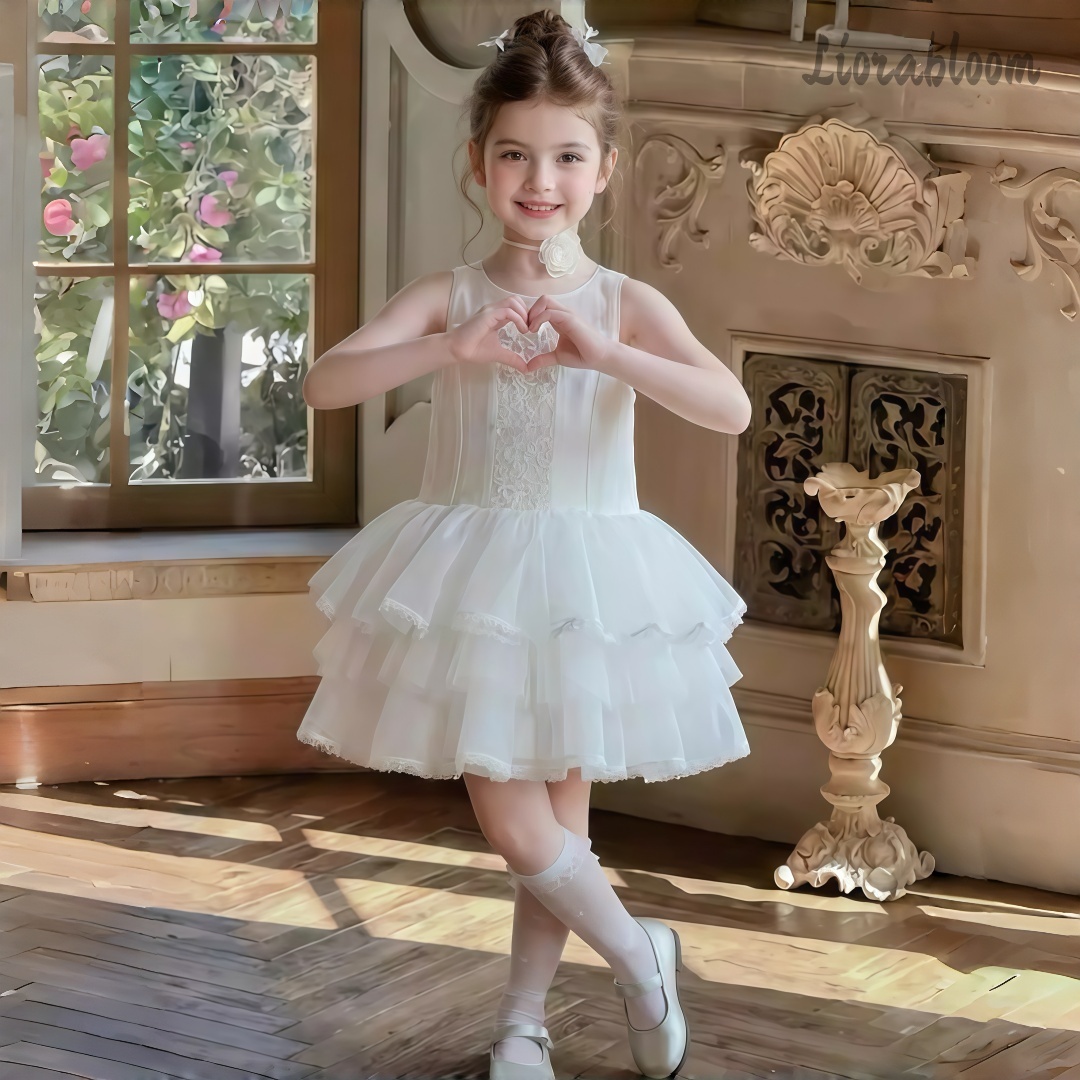 Girls' White Embroidered Forma - Women'S Formal Wear For A Wedding incelemesi ve fiyatı
