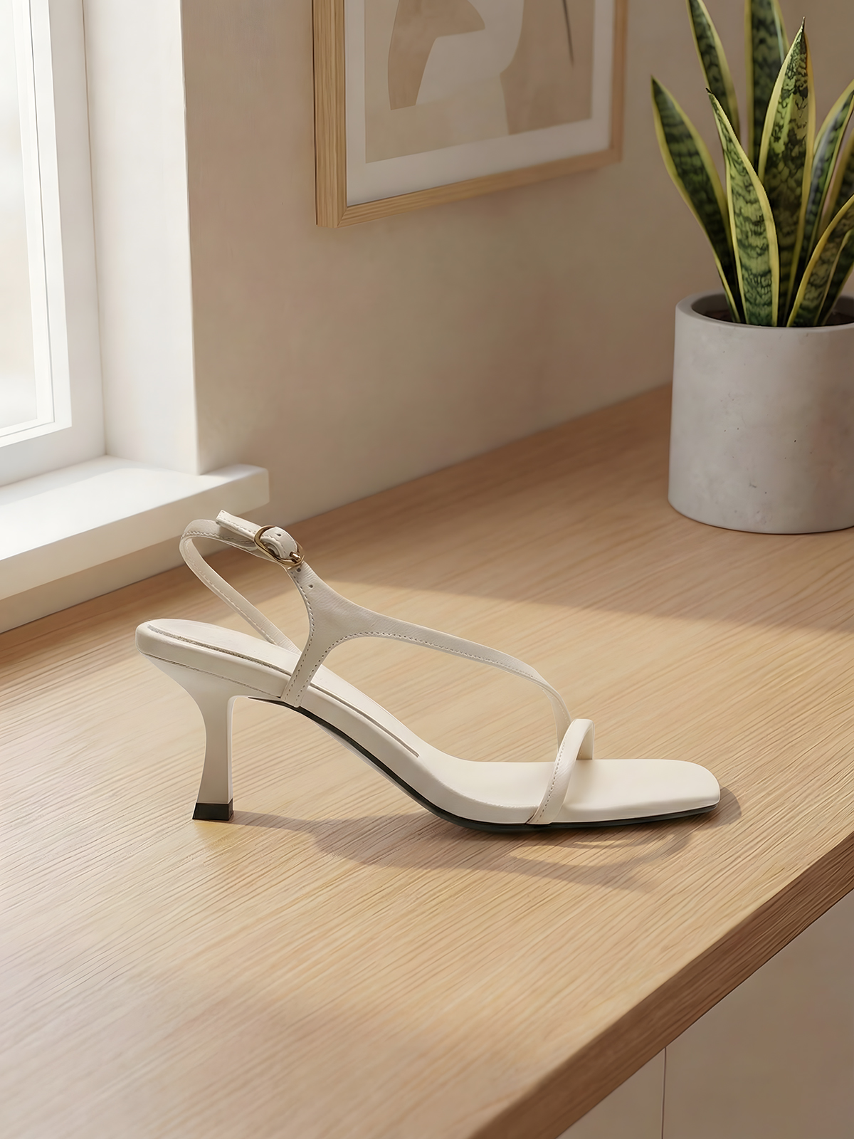 Elegant Genuine Leather Strapp - Kitten Heel Women incelemesi ve fiyatı