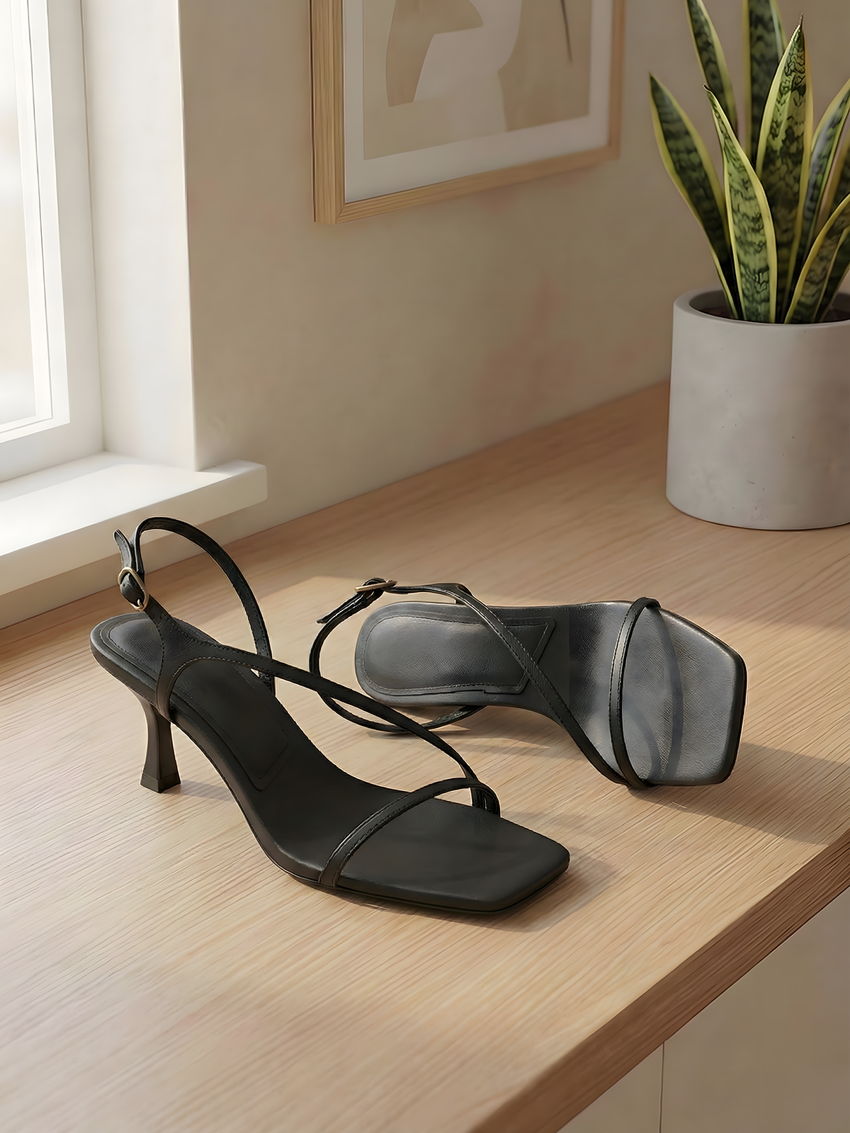 Elegant Genuine Leather Strapp - Kitten Heel Women incelemesi ve fiyatı
