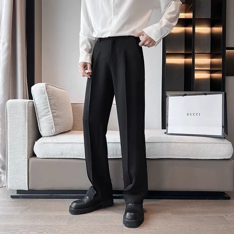 Wide Leg Gray Baggy Men's Summ - Tailored Trouser Wide incelemesi ve fiyatı